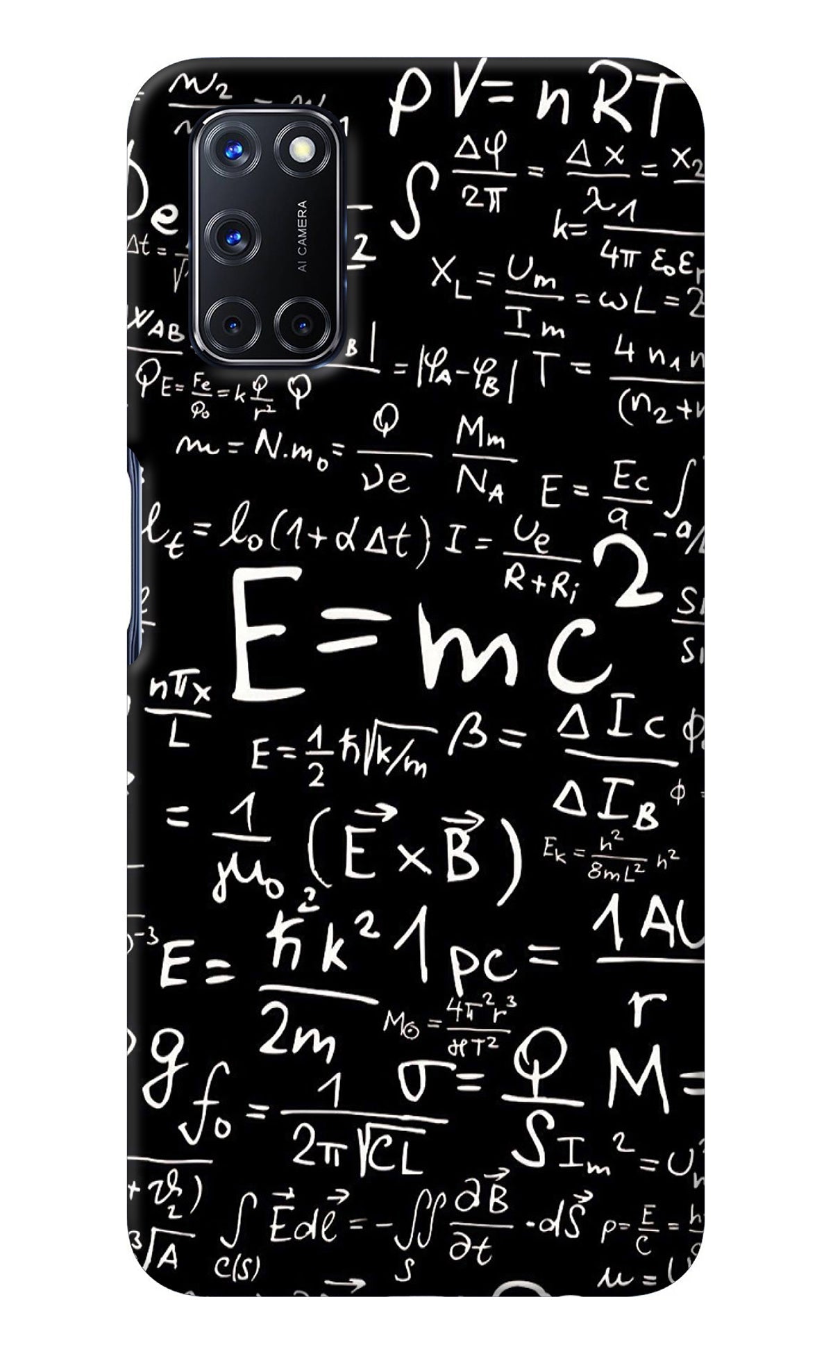 Physics Albert Einstein Formula Oppo A52 Back Cover