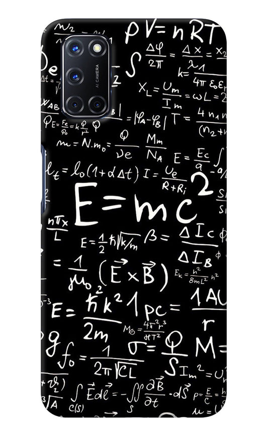 Physics Albert Einstein Formula Oppo A52 Back Cover