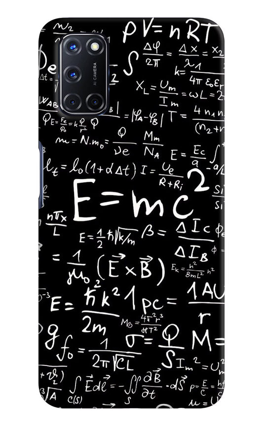 Physics Formula Oppo A52 Hard Case Back Cover by Casekaro