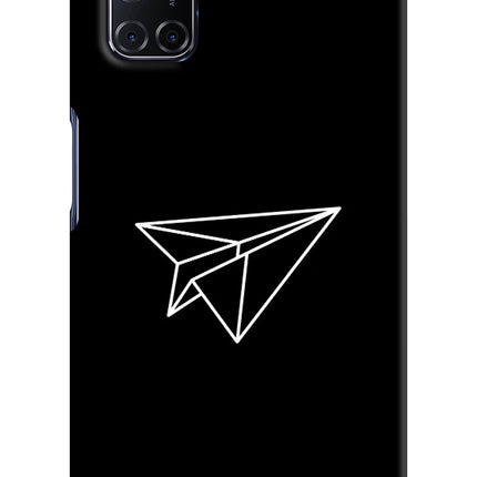 Paper Plane White Oppo A52 Hard Case Back Cover by Casekaro