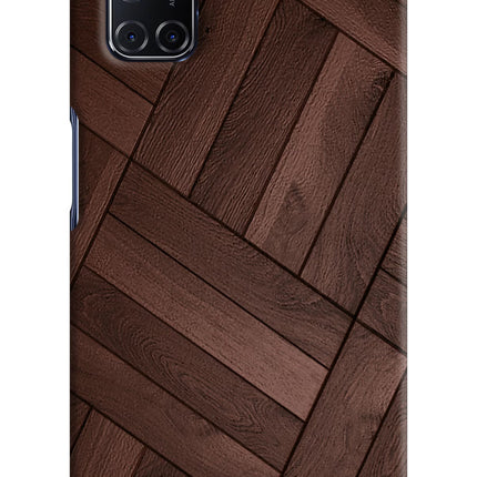 Wooden Texture Design Oppo A52 Hard Case Back Cover by Casekaro