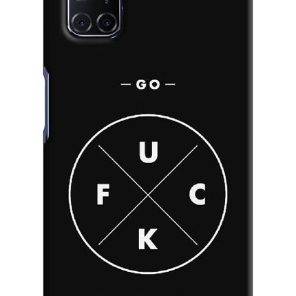 Go Fuck Yourself Oppo A52 Hard Case Back Cover by Casekaro
