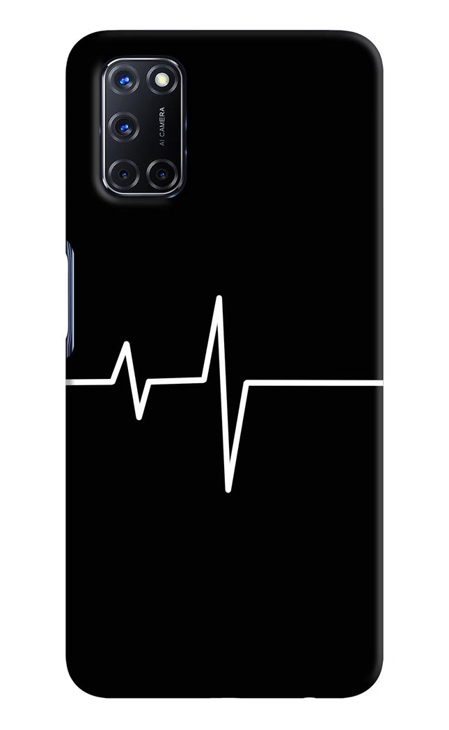 Heart Beats Oppo A52 Hard Case Back Cover by Casekaro