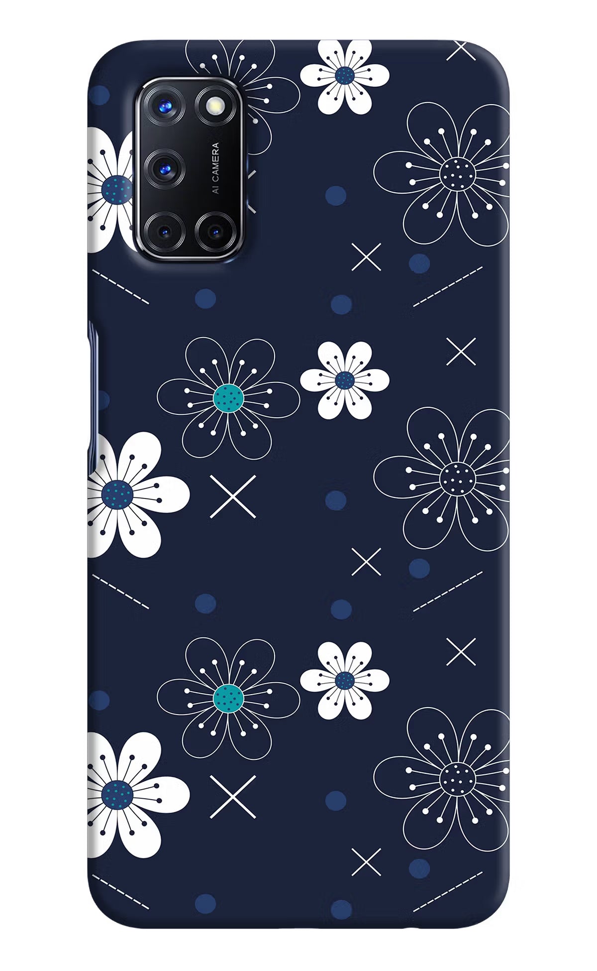 Flowers Oppo A52 Hard Case Back Cover by Casekaro