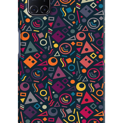 Geometric Abstract Oppo A52 Hard Case Back Cover by Casekaro