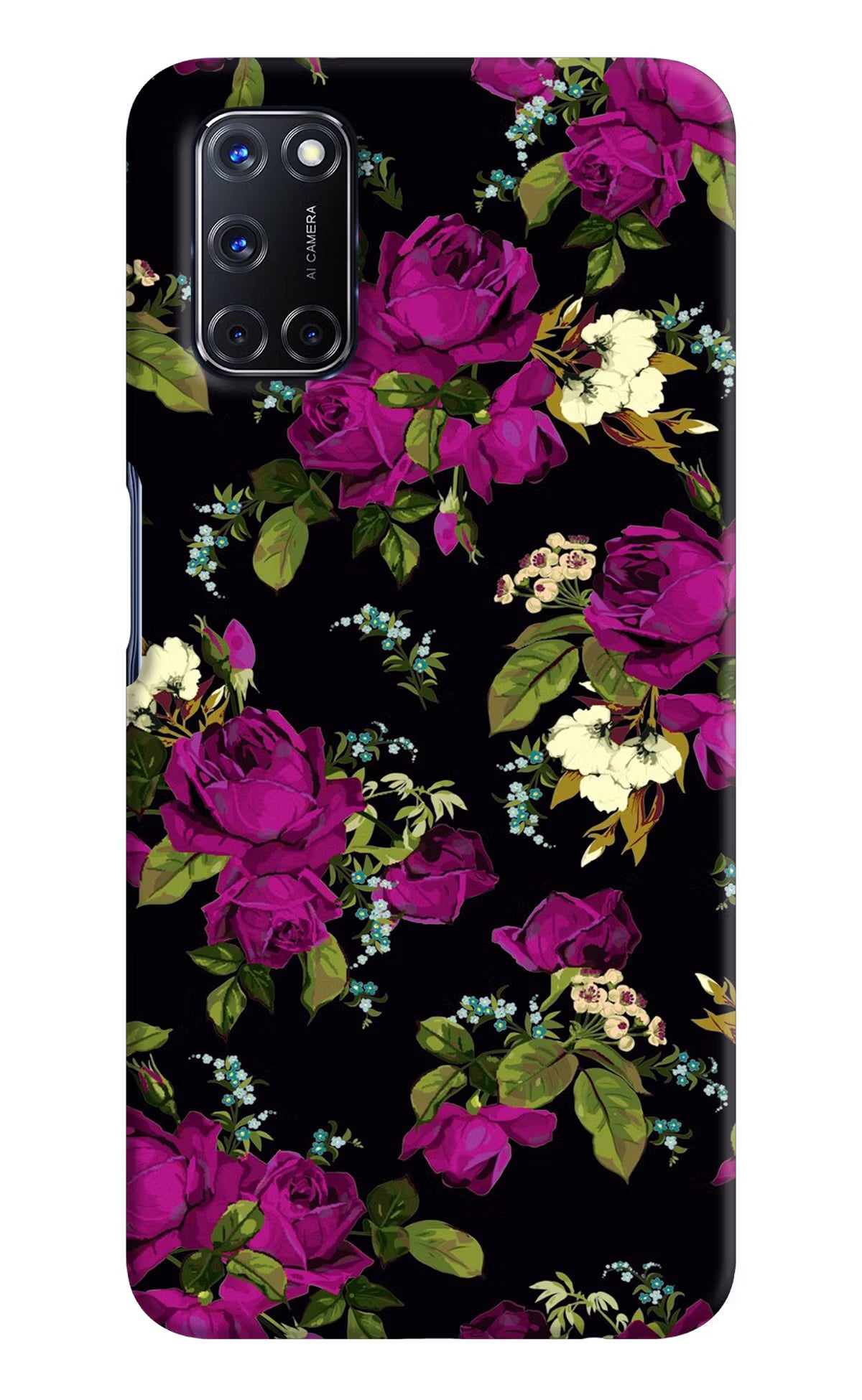 Flowers Oppo A52 Hard Case Back Cover by Casekaro