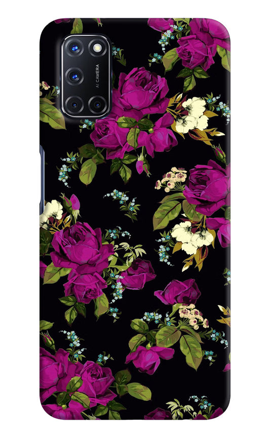 Flowers Oppo A52 Hard Case Back Cover by Casekaro