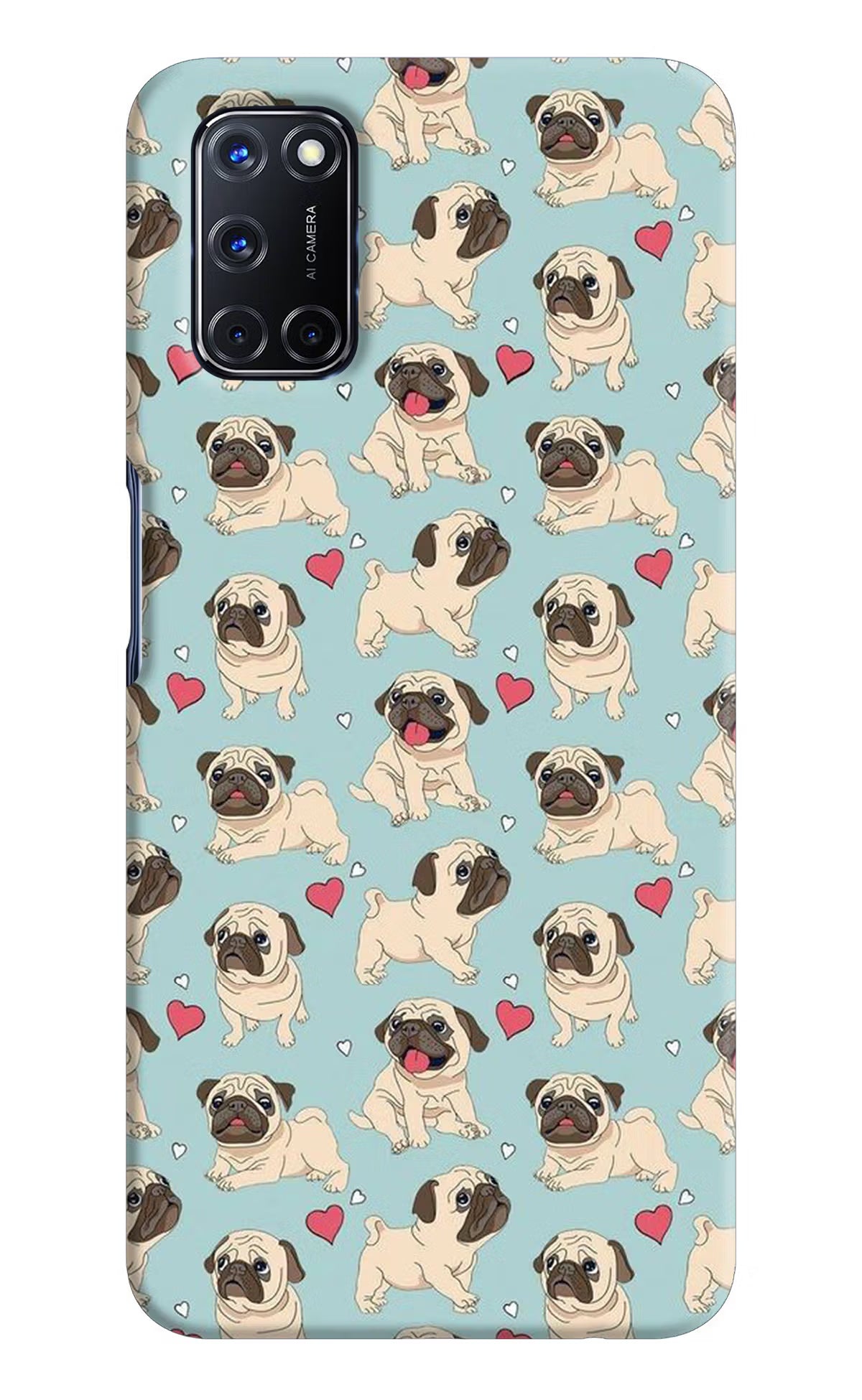 Pug Dog Oppo A52 Hard Case Back Cover by Casekaro