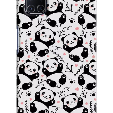 Cute Panda Oppo A52 Hard Case Back Cover by Casekaro
