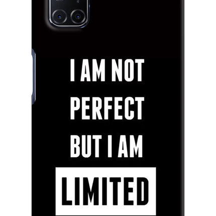 I Am Not Perfect But I Am Limited Edition Oppo A52 Hard Case Back Cover by Casekaro