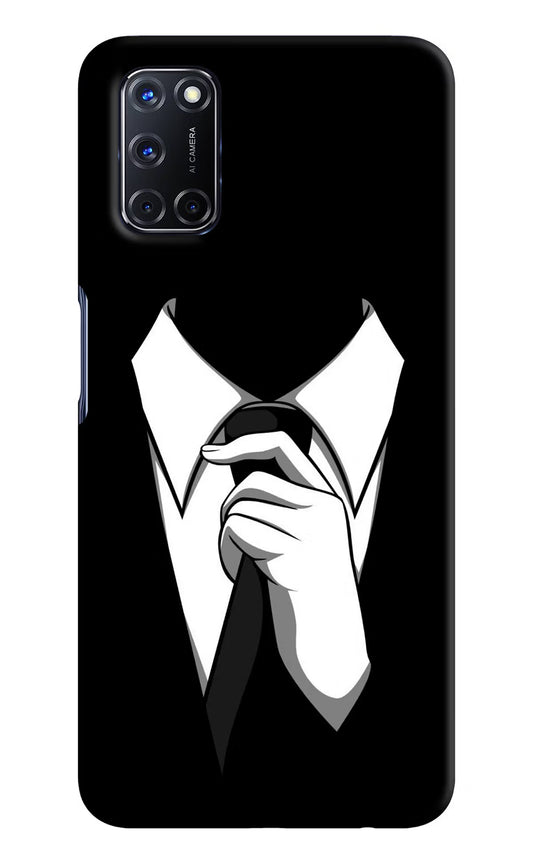 Black Tie Oppo A52 Hard Case Back Cover by Casekaro