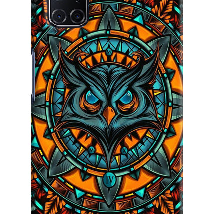 Angry Owl Art Oppo A52 Hard Case Back Cover by Casekaro