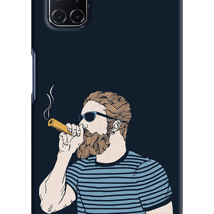Smoking Oppo A52 Hard Case Back Cover by Casekaro