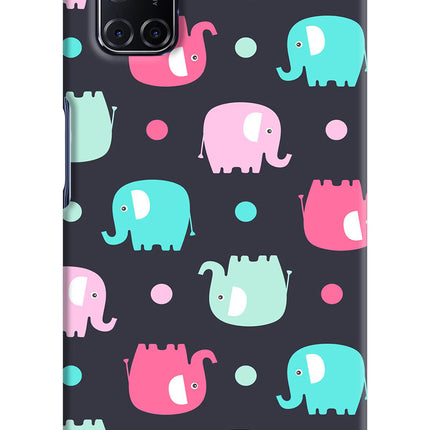 Elephants Oppo A52 Hard Case Back Cover by Casekaro