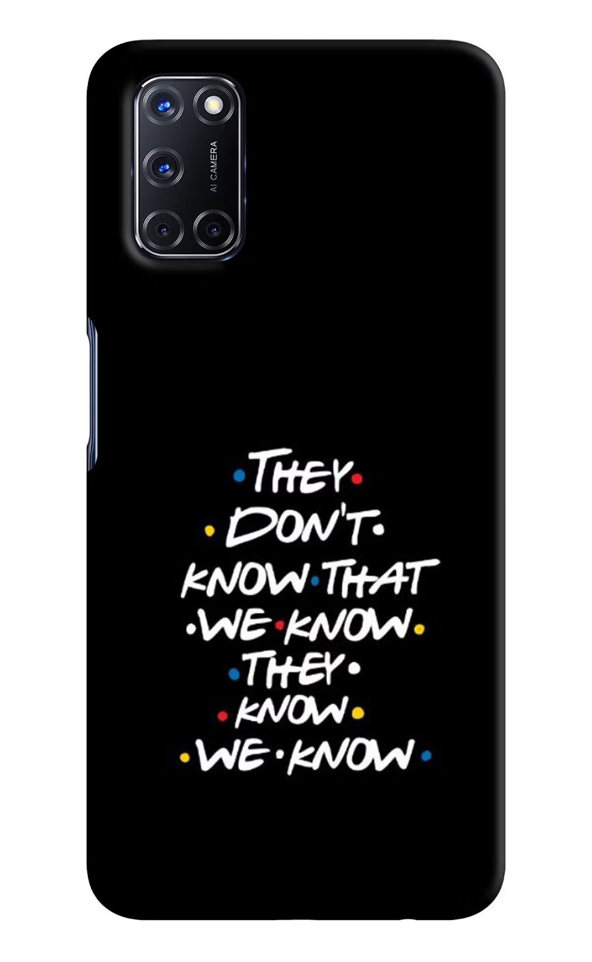 FRIENDS Dialogue Oppo A52 Hard Case Back Cover by Casekaro
