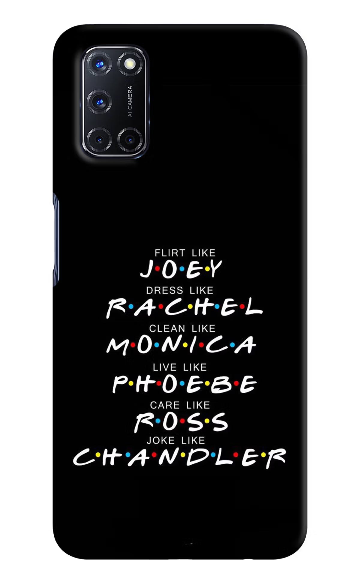FRIENDS Character Oppo A52 Hard Case Back Cover by Casekaro