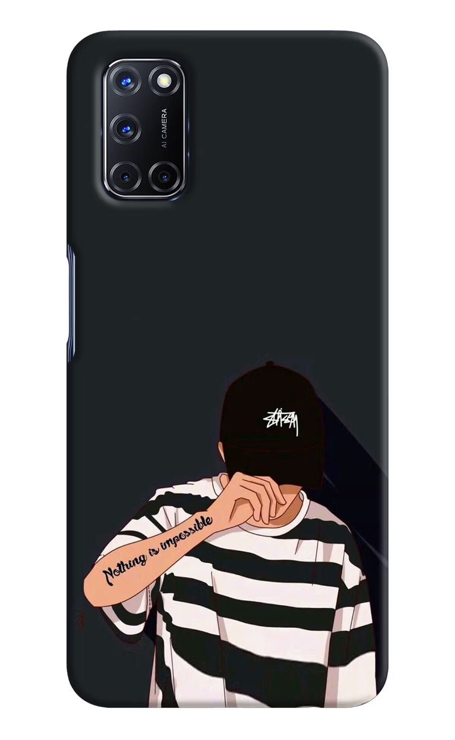 Aesthetic Boy Oppo A52 Back Cover, Hard case