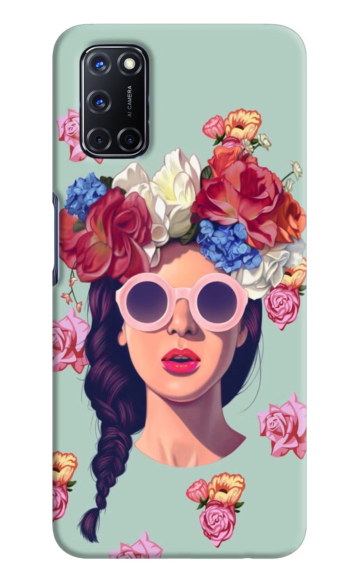 Pretty Girl Oppo A52 Hard Case Back Cover by Casekaro