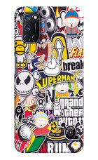 Sticker Bomb Oppo A52 Hard Case Back Cover by Casekaro