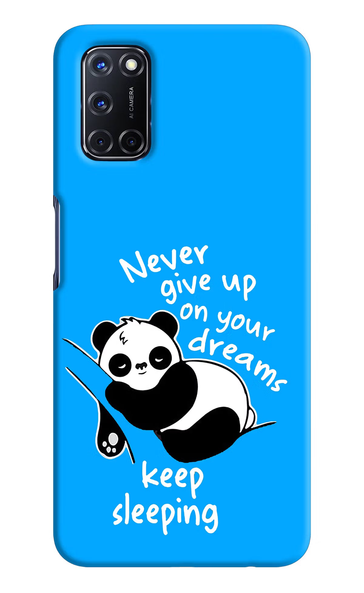 Keep Sleeping Oppo A52 Hard Case Back Cover by Casekaro