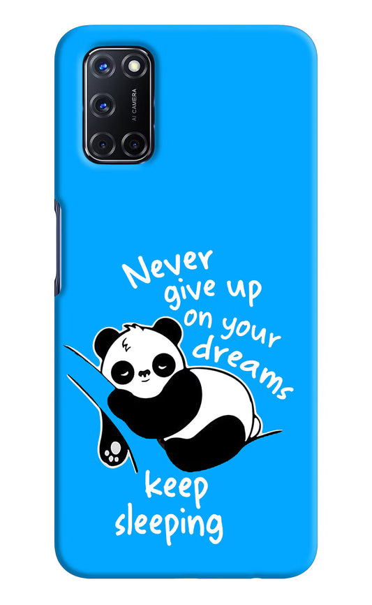 Keep Sleeping Oppo A52 Hard Case Back Cover by Casekaro