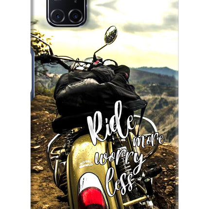 Ride More Worry Less Oppo A52 Hard Case Back Cover by Casekaro