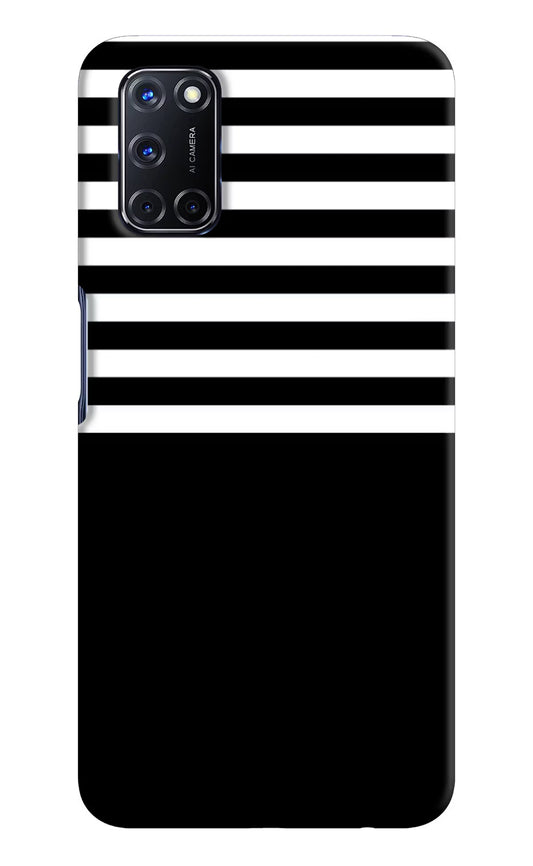 Black and White Print Oppo A52 Hard Case Back Cover by Casekaro