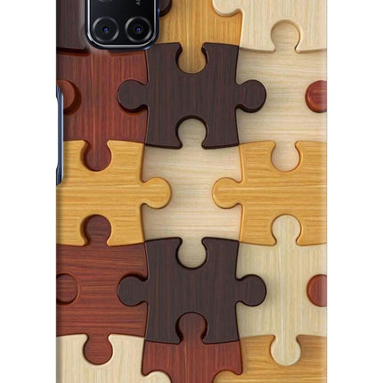 Wooden Puzzle Oppo A52 Hard Case Back Cover by Casekaro