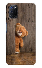 Teddy Wooden Oppo A52 Hard Case Back Cover by Casekaro