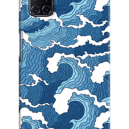 Blue Waves Oppo A52 Hard Case Back Cover by Casekaro
