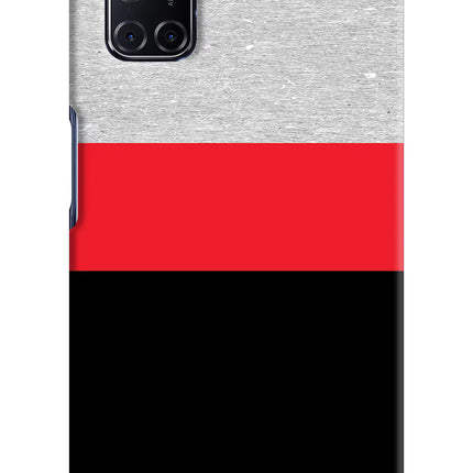 Tri Color Pattern Oppo A52 Hard Case Back Cover by Casekaro