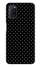 White Dots Oppo A52 Hard Case Back Cover by Casekaro