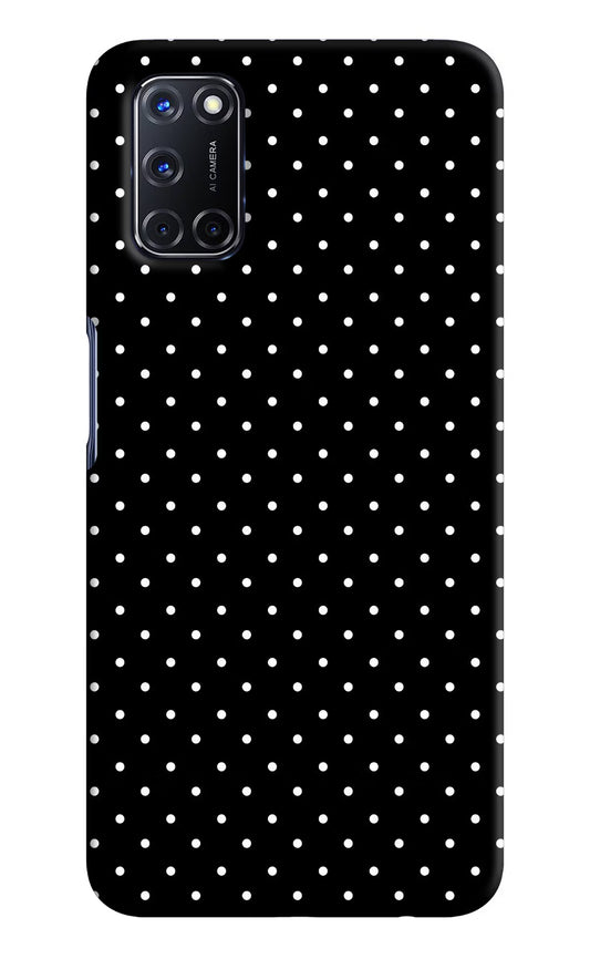 White Dots Oppo A52 Hard Case Back Cover by Casekaro