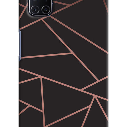 Geometric Pattern Oppo A52 Hard Case Back Cover by Casekaro