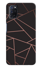 Geometric Pattern Oppo A52 Hard Case Back Cover by Casekaro