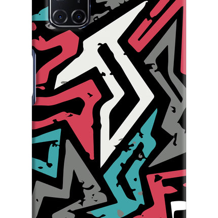 Geometric Graffiti Oppo A52 Hard Case Back Cover by Casekaro