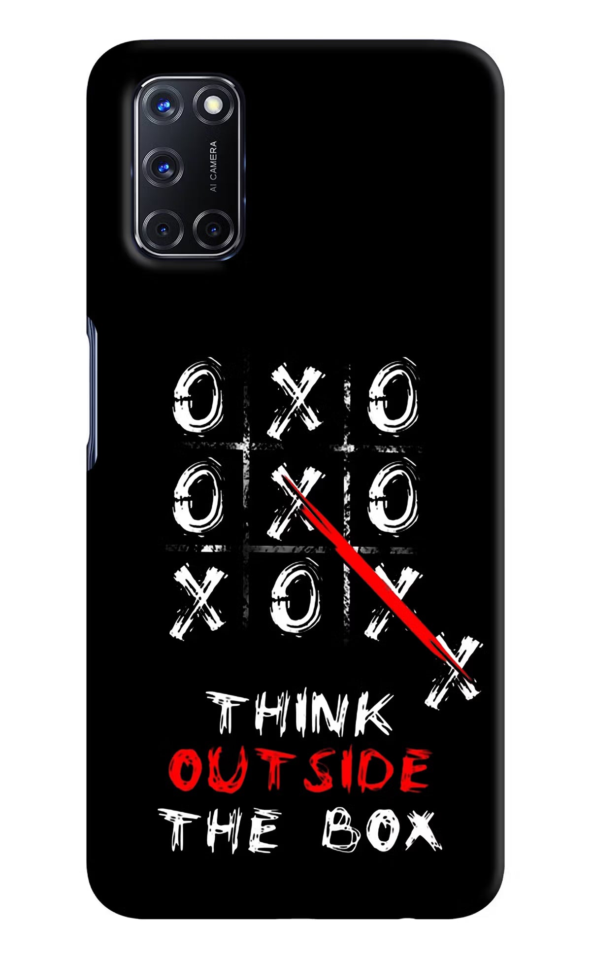 Think out of the BOX Oppo A52 Hard Case Back Cover by Casekaro