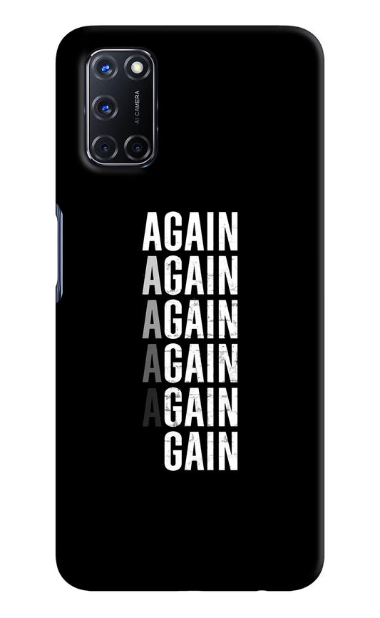 Again Again Gain Oppo A52 Hard Case Back Cover by Casekaro