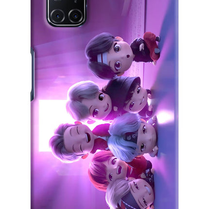 BTS Chibi Oppo A52 Hard Case Back Cover by Casekaro