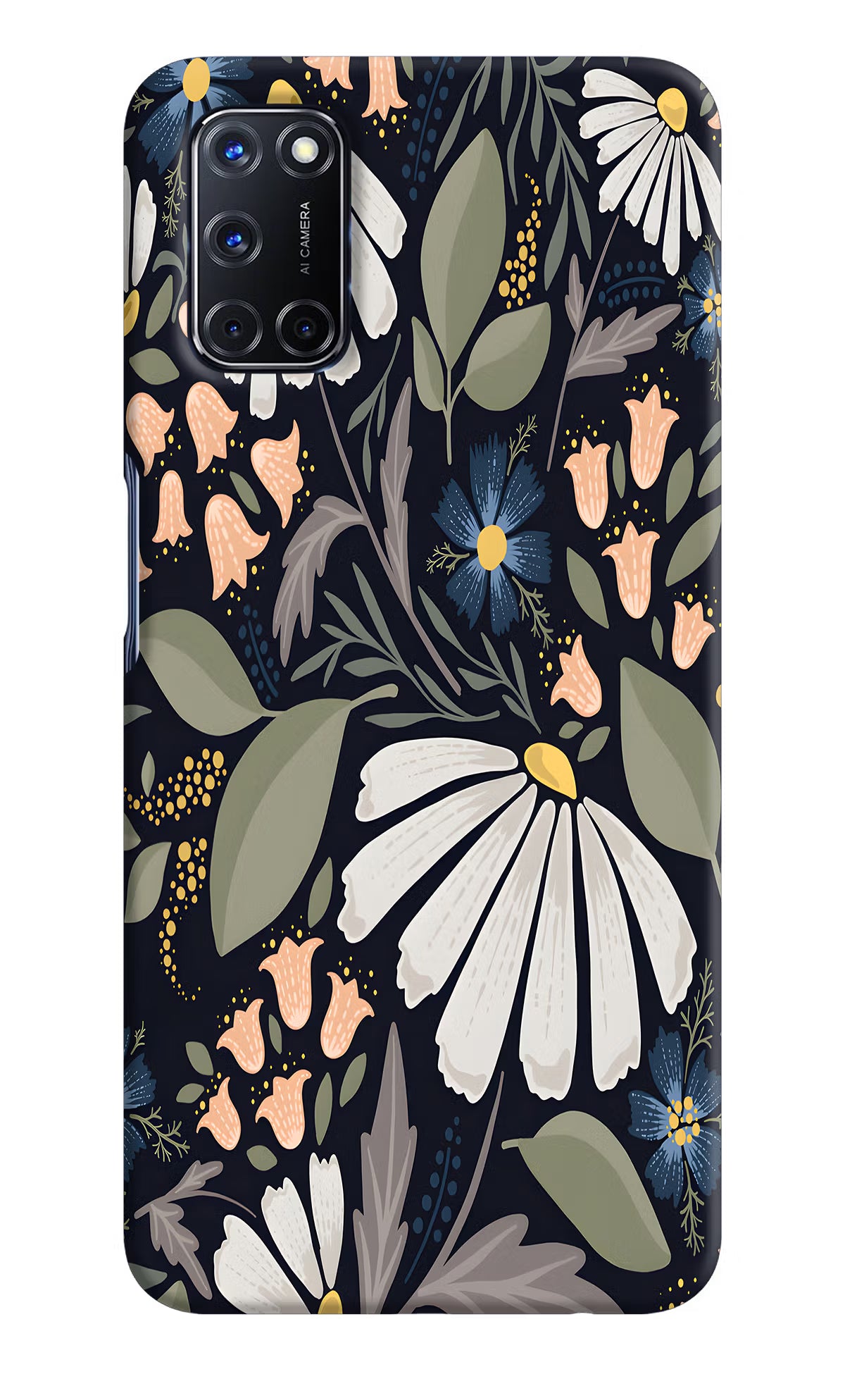 Flowers Art Oppo A52 Hard Case Back Cover by Casekaro