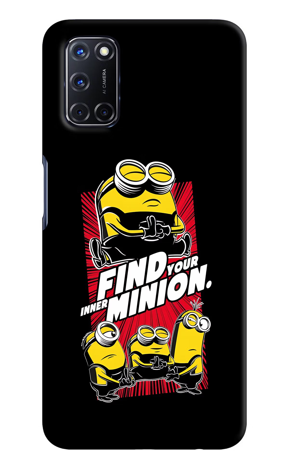 Find your inner Minion Oppo A52 Hard Case Back Cover by Casekaro