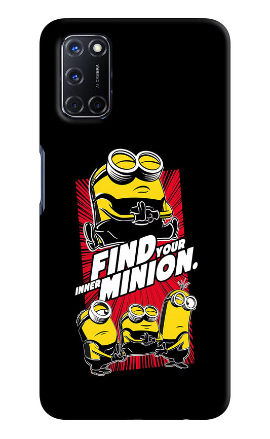 Find your inner Minion Oppo A52 Hard Case Back Cover by Casekaro
