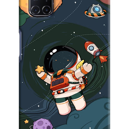 Cartoon Astronaut Oppo A52 Hard Case Back Cover by Casekaro
