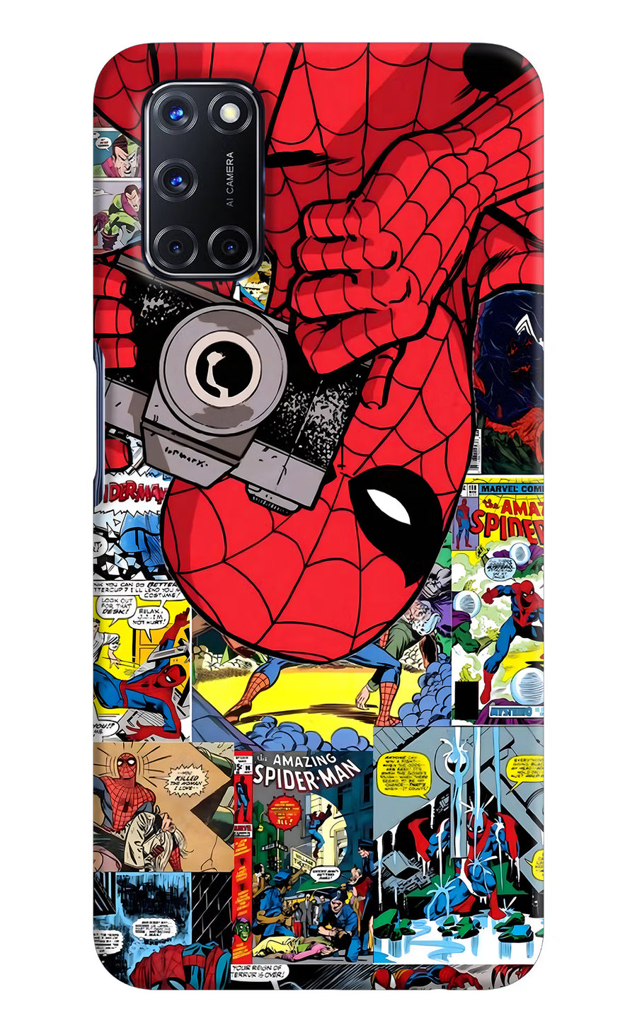 Spider Man Oppo A52 Back Cover, Hard case