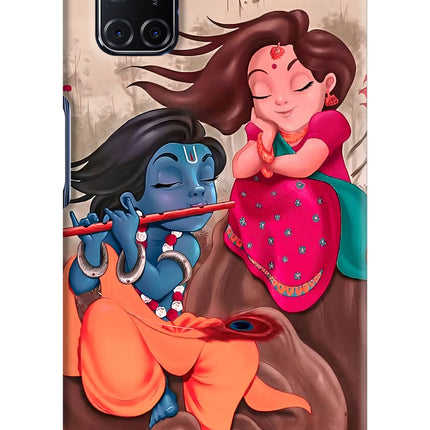 Radhe Krishna Oppo A52 Hard Case Back Cover by Casekaro