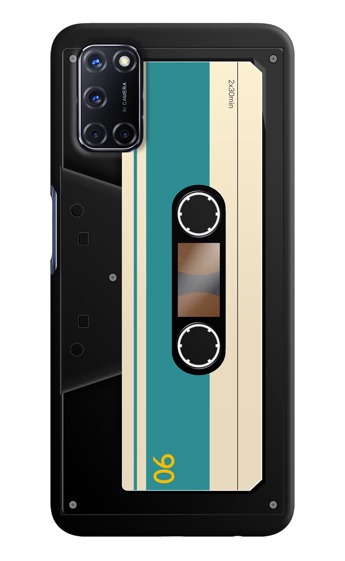Cassette Oppo A52 Hard Case Back Cover by Casekaro