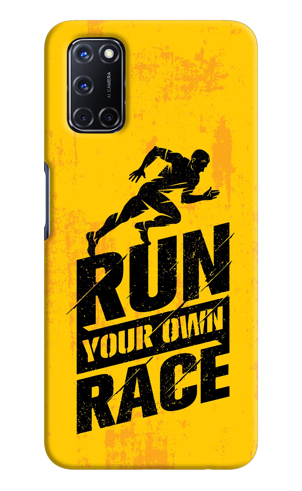 Run Your Own Race Oppo A52 Hard Case Back Cover by Casekaro