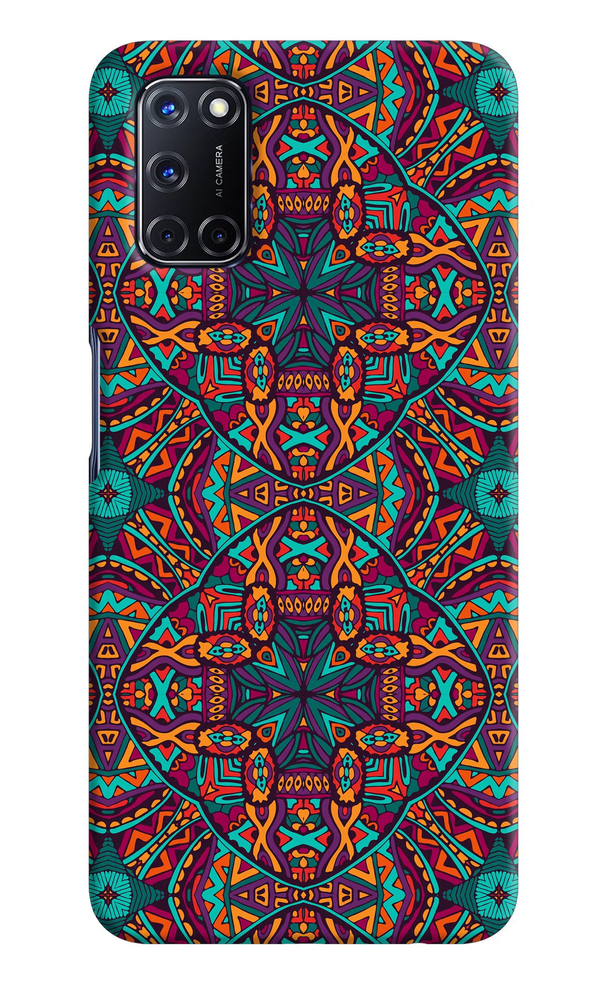 Colour Mandala Oppo A52 Hard Case Back Cover by Casekaro