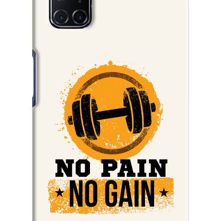 No Pain No Gain Oppo A52 Hard Case Back Cover by Casekaro