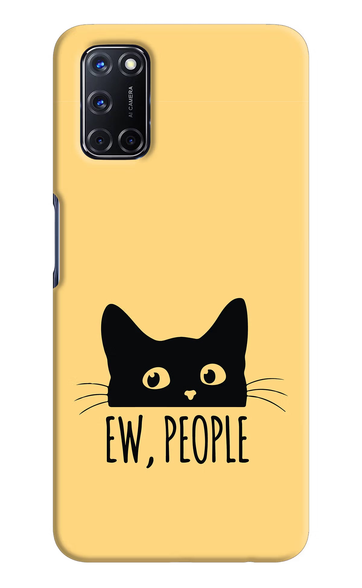 Ew People Catitude Oppo A52 Hard Case Back Cover by Casekaro